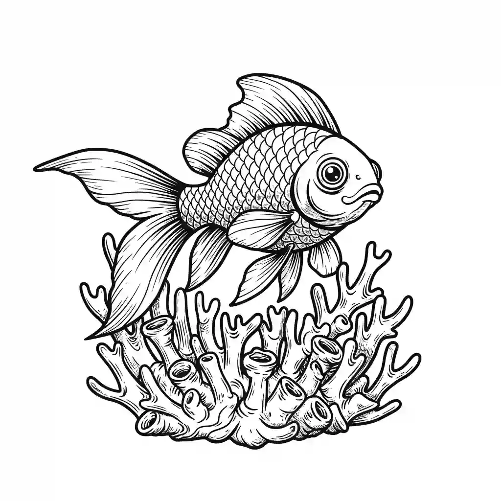 desenho de peixe para colorir