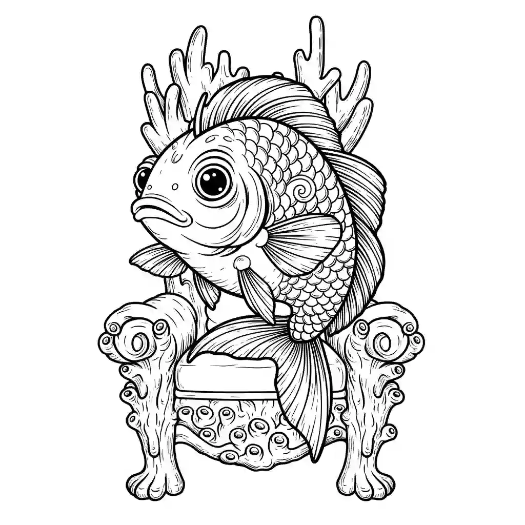 desenho de peixe para colorir