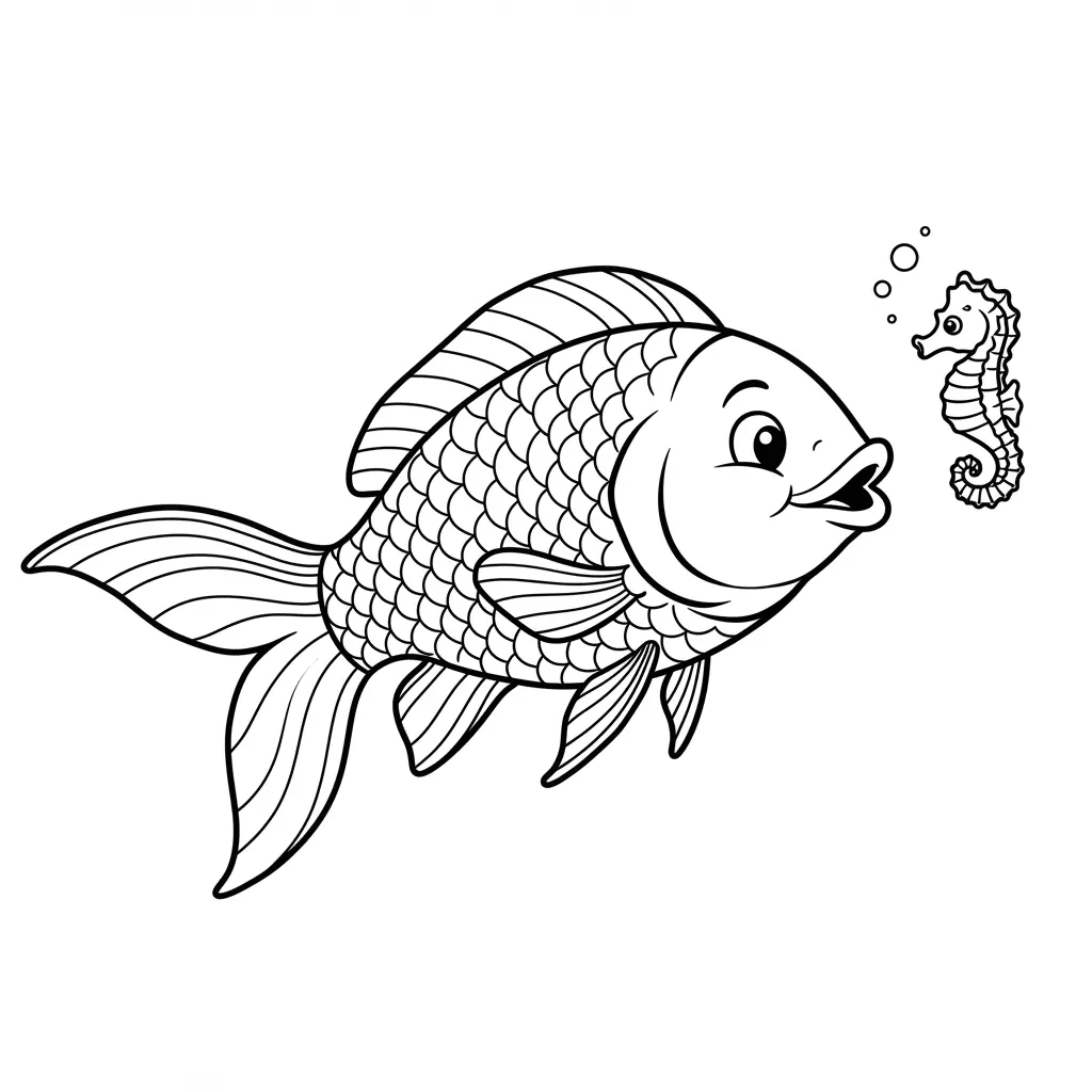 desenho de peixe para colorir