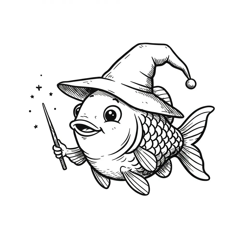 desenho de peixe para colorir