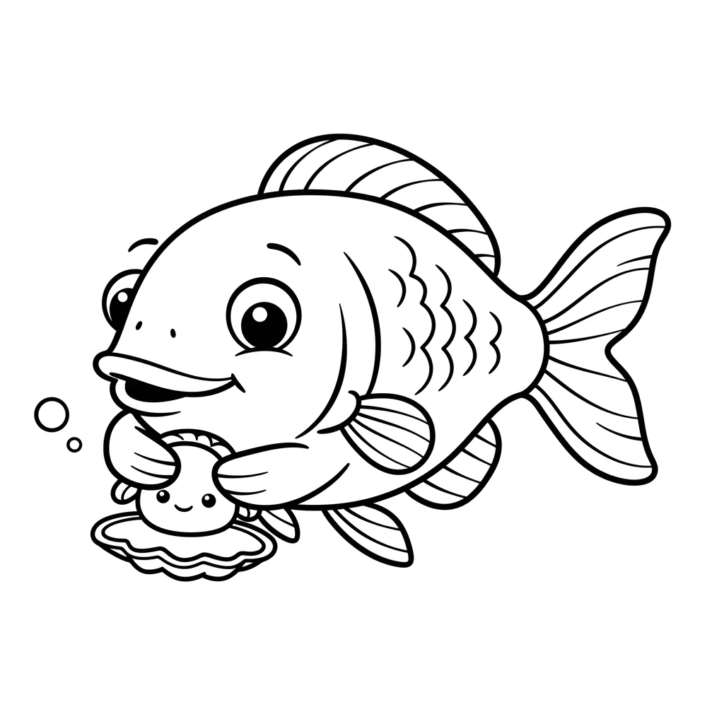 desenho de peixe para colorir