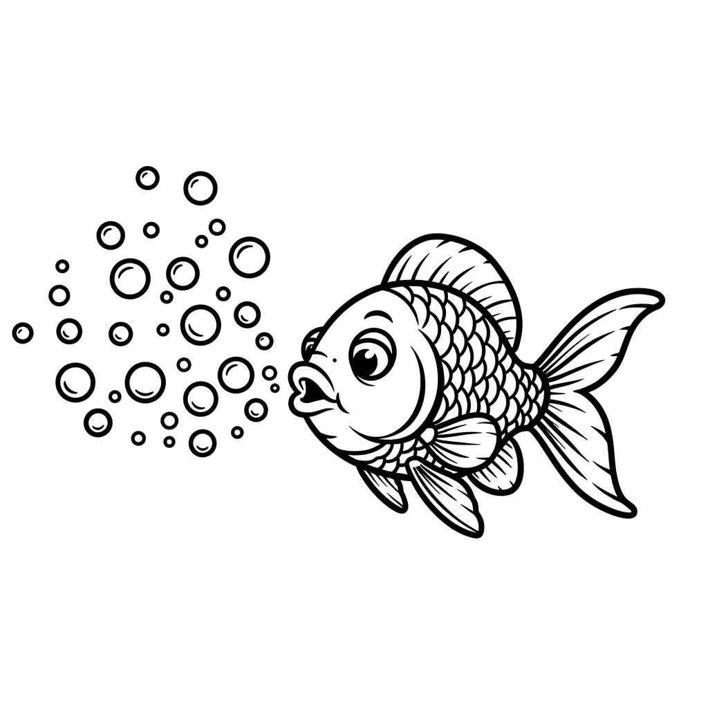 desenho de peixe para colorir