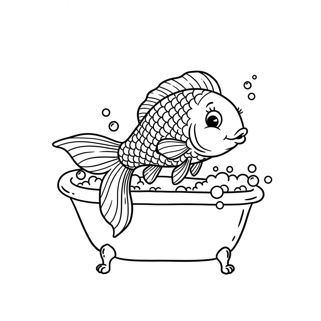 desenho de peixe para colorir