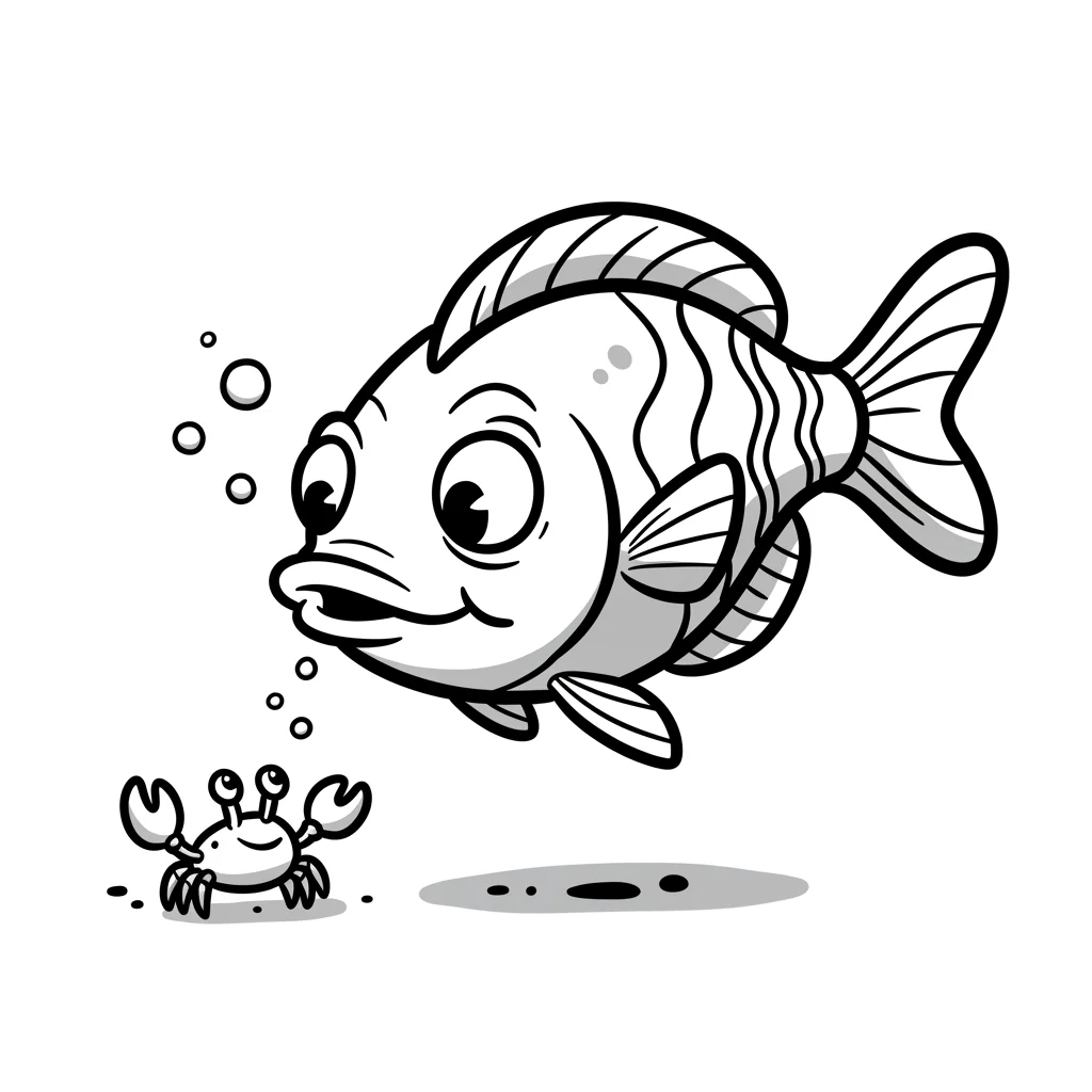 desenho de peixe para colorir