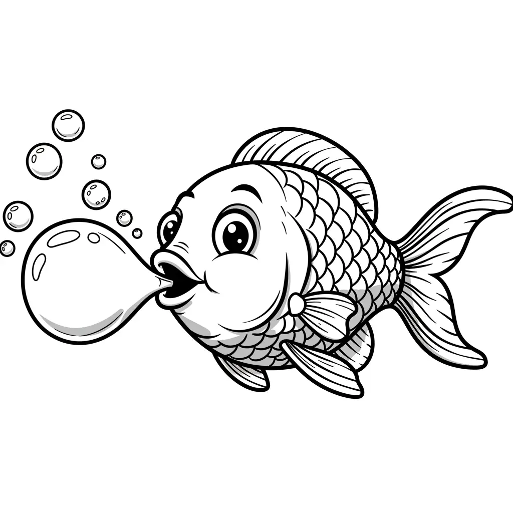 desenho de peixe para colorir