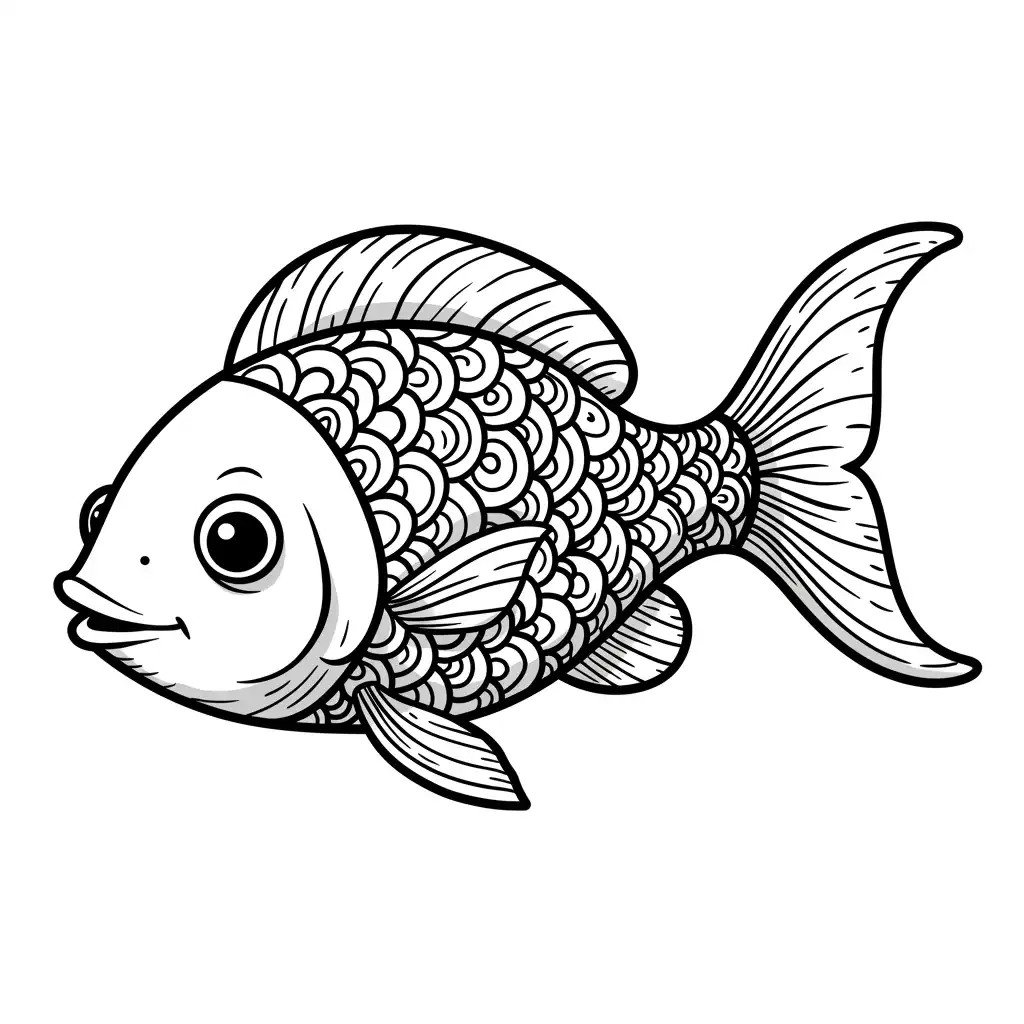desenho de peixe para colorir