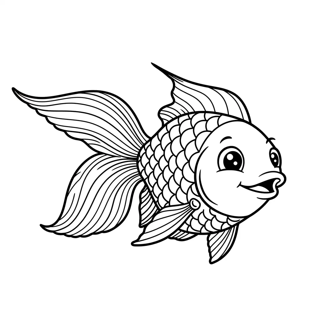 desenho de peixe para colorir