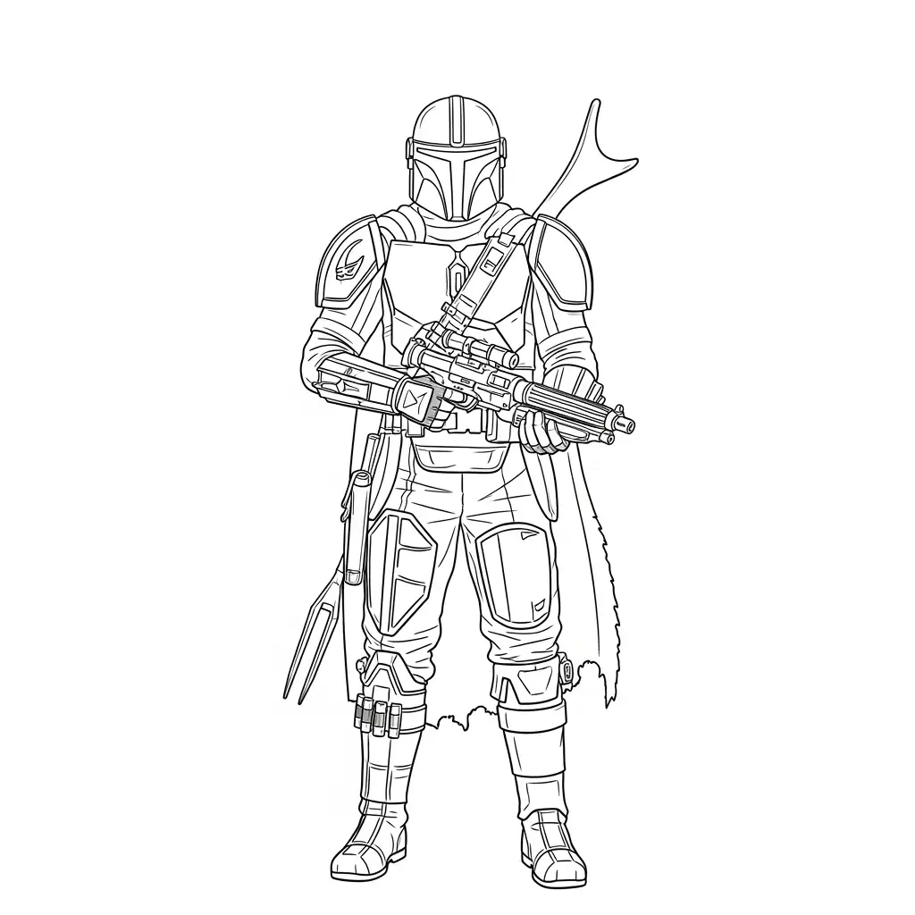 desenho de Star Wars para colorir