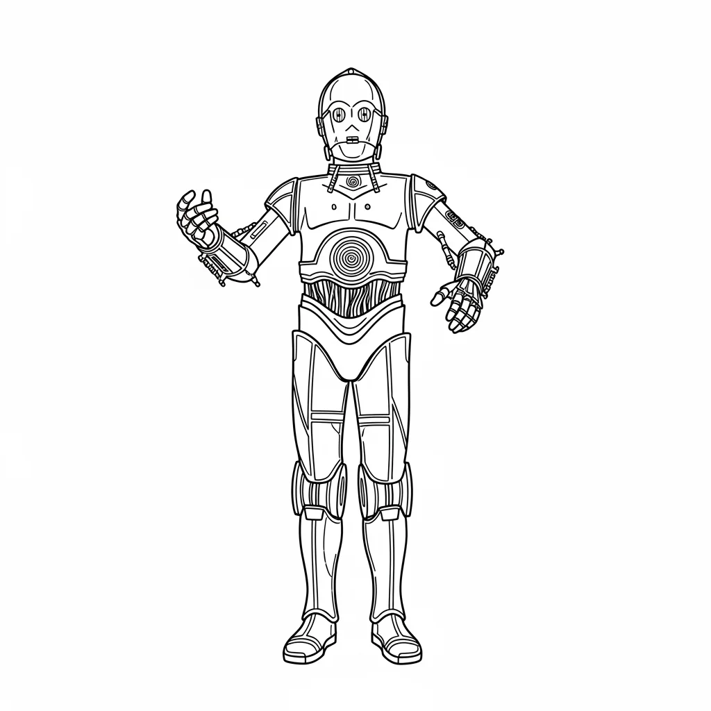 desenho de Star Wars para colorir