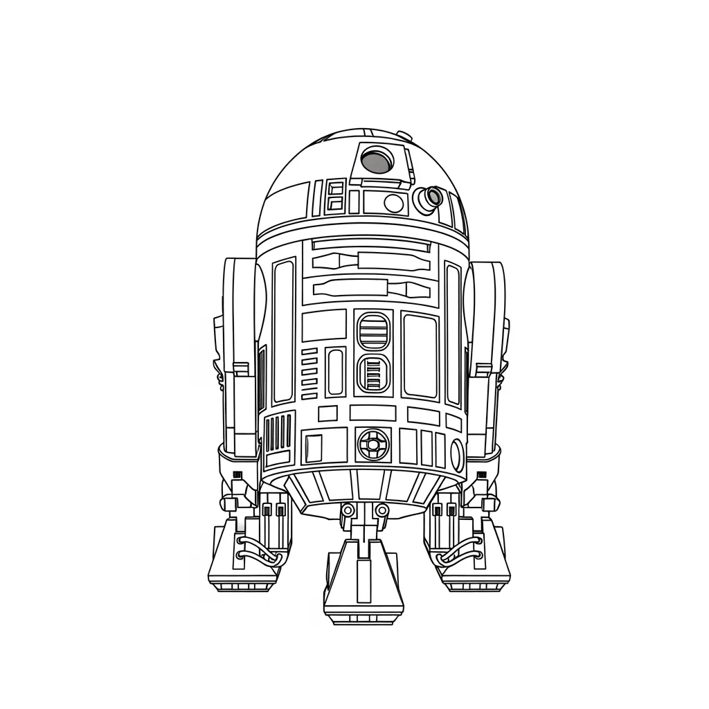 desenho de Star Wars para colorir