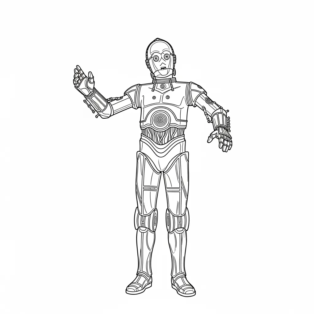 desenho de Star Wars para colorir