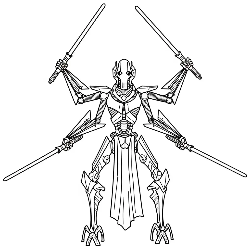 desenho de Star Wars para colorir
