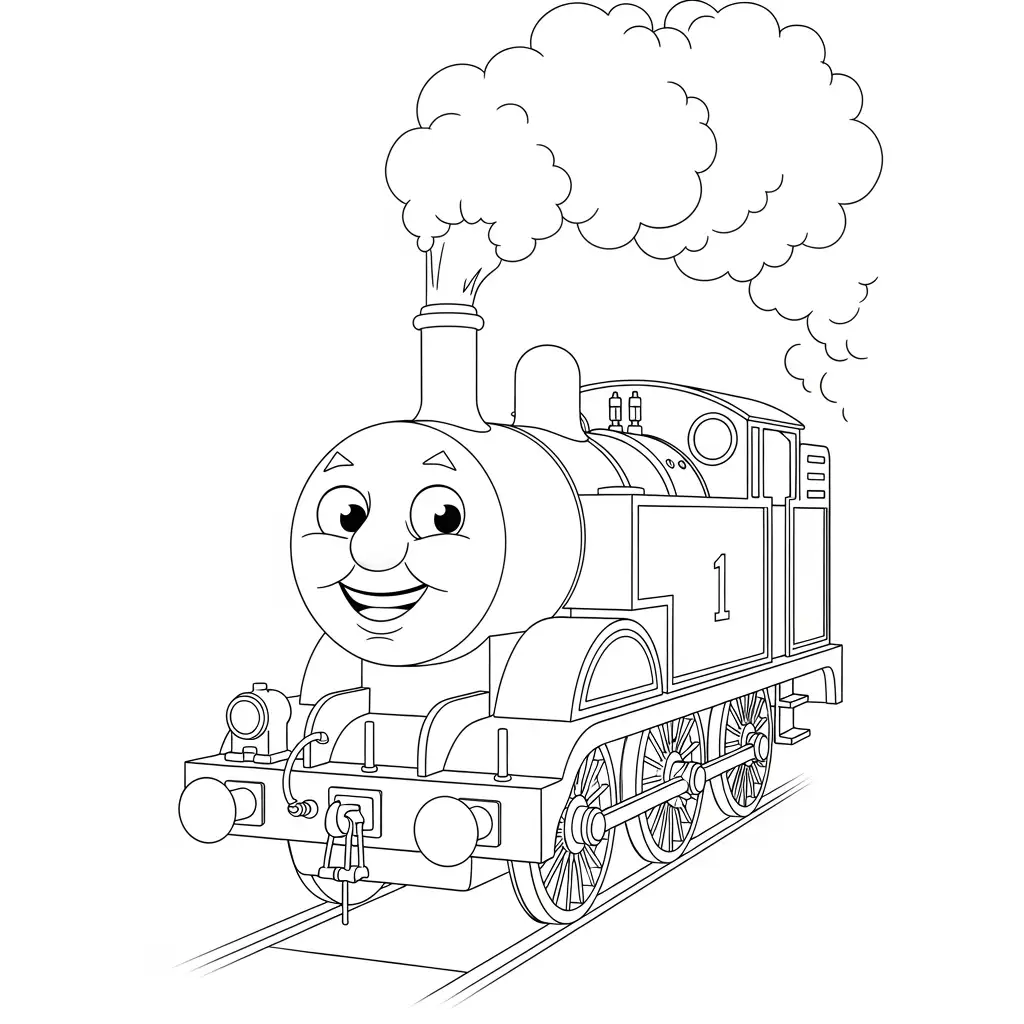 desenho de Thomas e Amigos para colorir