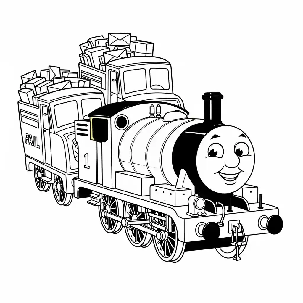 desenho de Thomas e Amigos para colorir