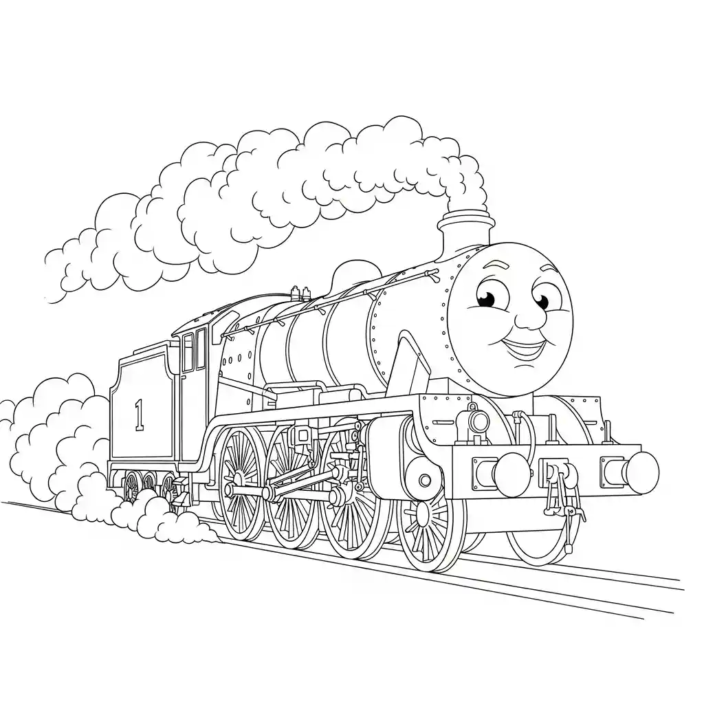 desenho de Thomas e Amigos para colorir