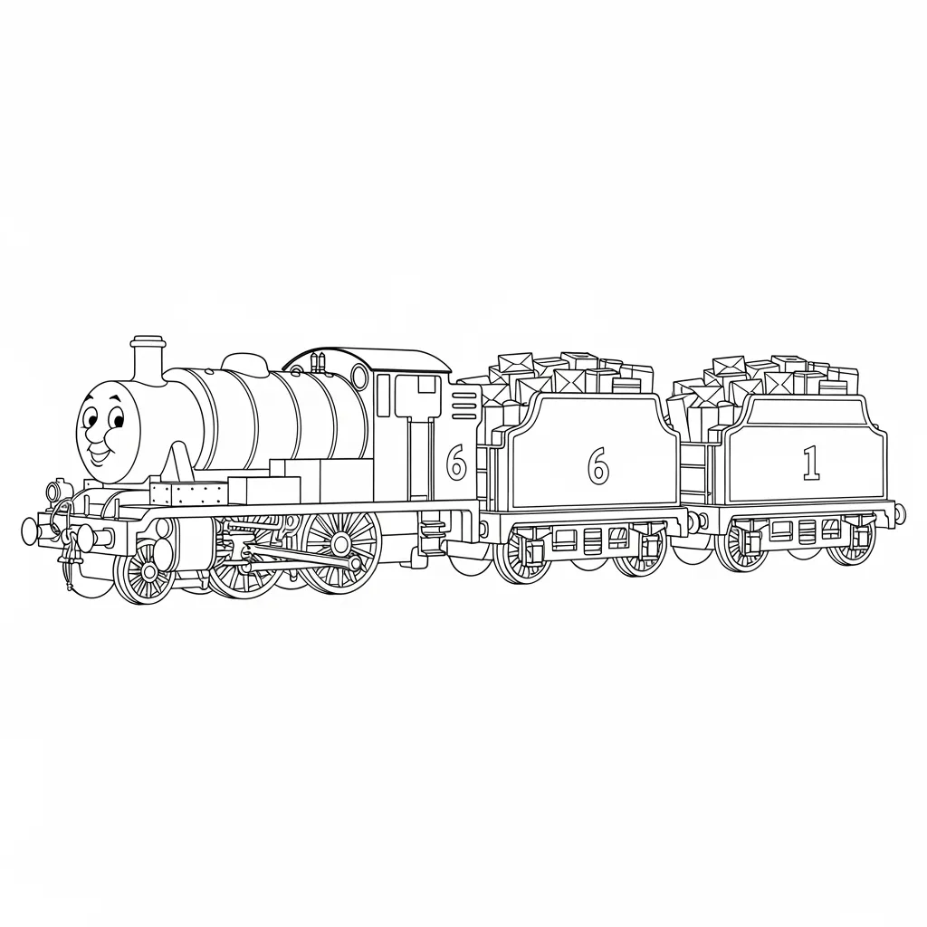 desenho de Thomas e Amigos para colorir