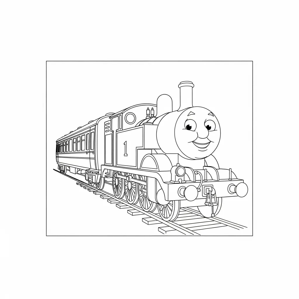 desenho de Thomas e Amigos para colorir