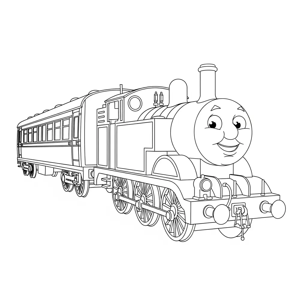 desenho de Thomas e Amigos para colorir