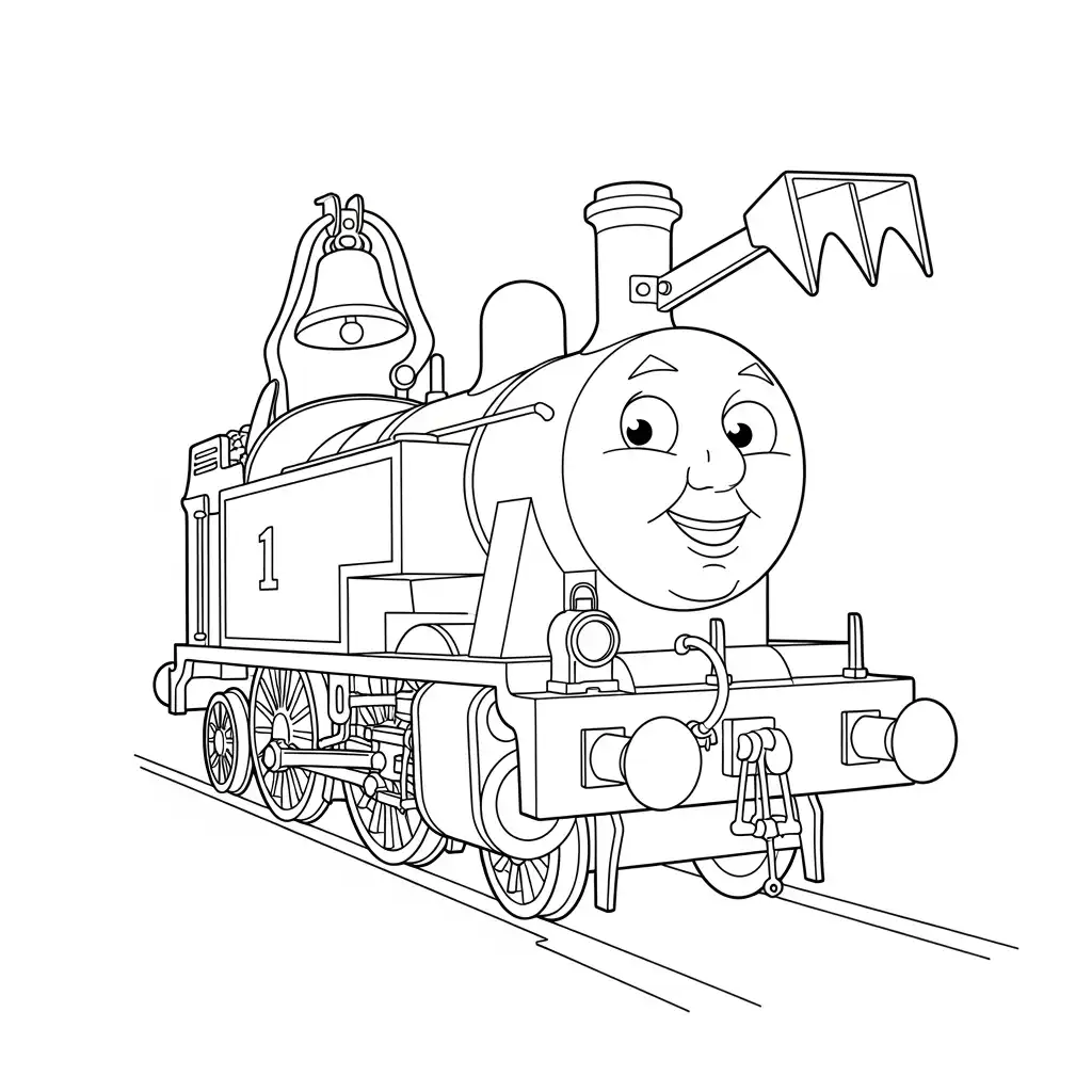 desenho de Thomas e Amigos para colorir