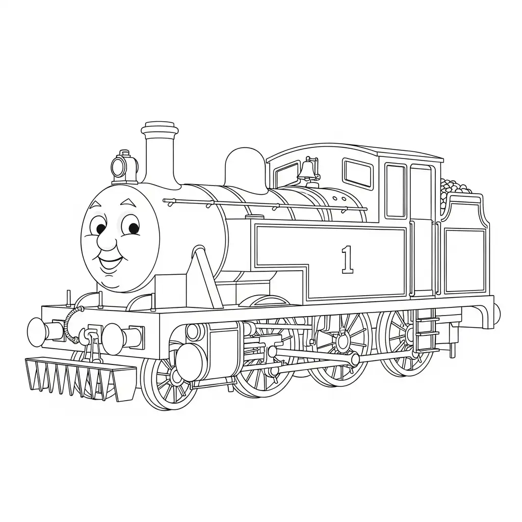 desenho de Thomas e Amigos para colorir