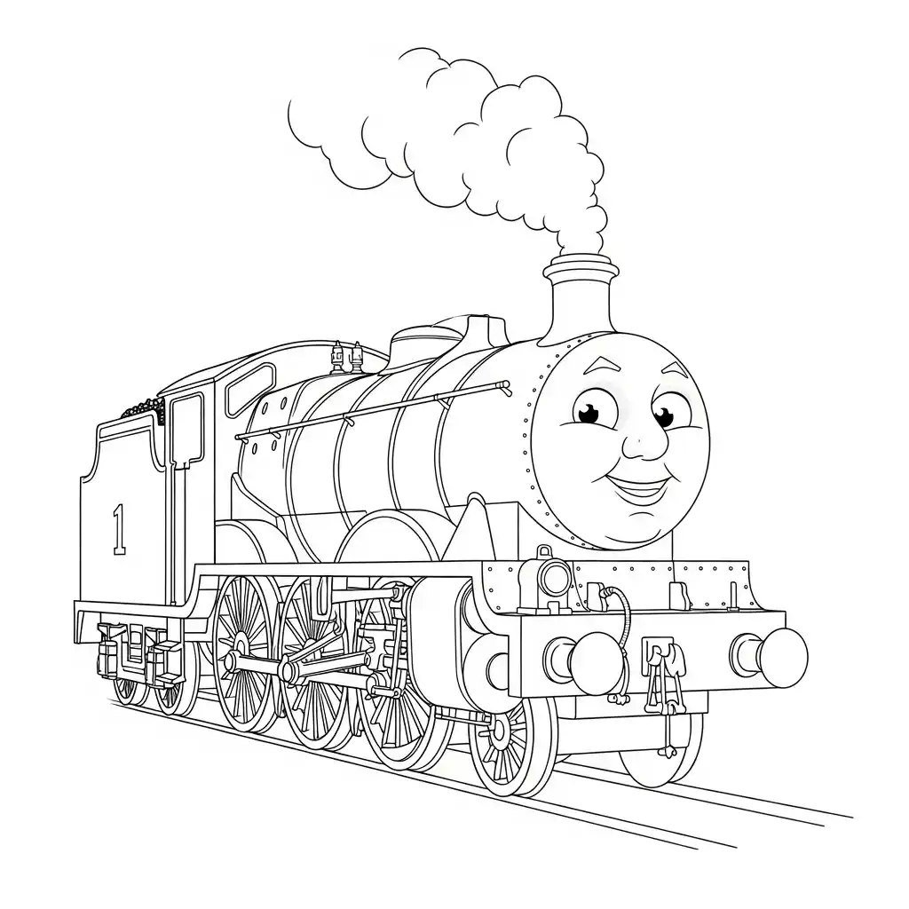 desenho de Thomas e Amigos para colorir