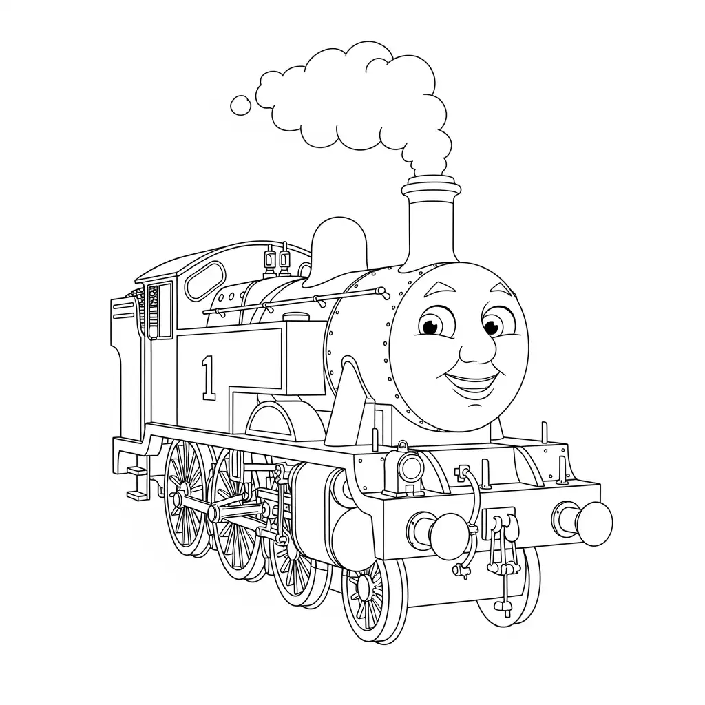 desenho de Thomas e Amigos para colorir