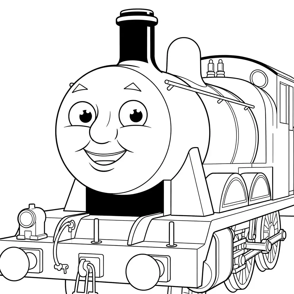 desenho de Thomas e Amigos para colorir