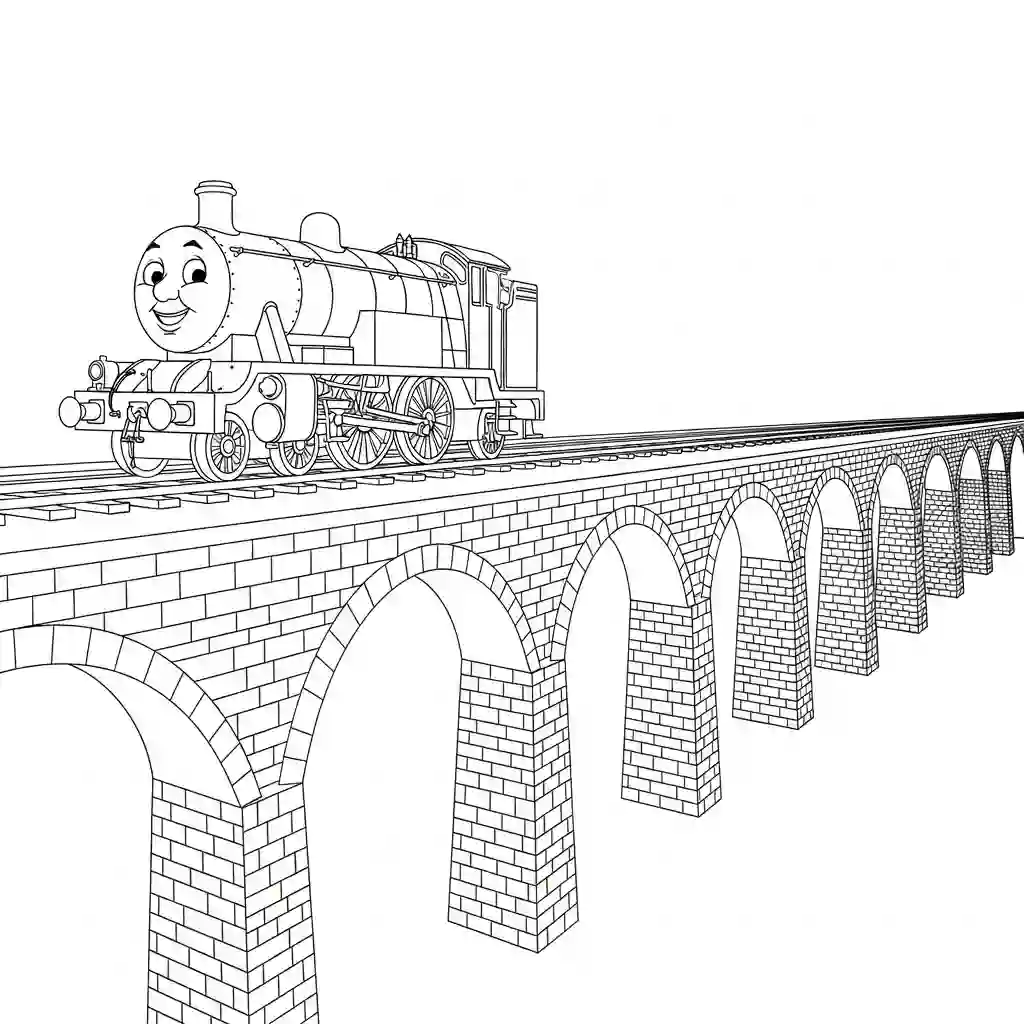 desenho de Thomas e Amigos para colorir