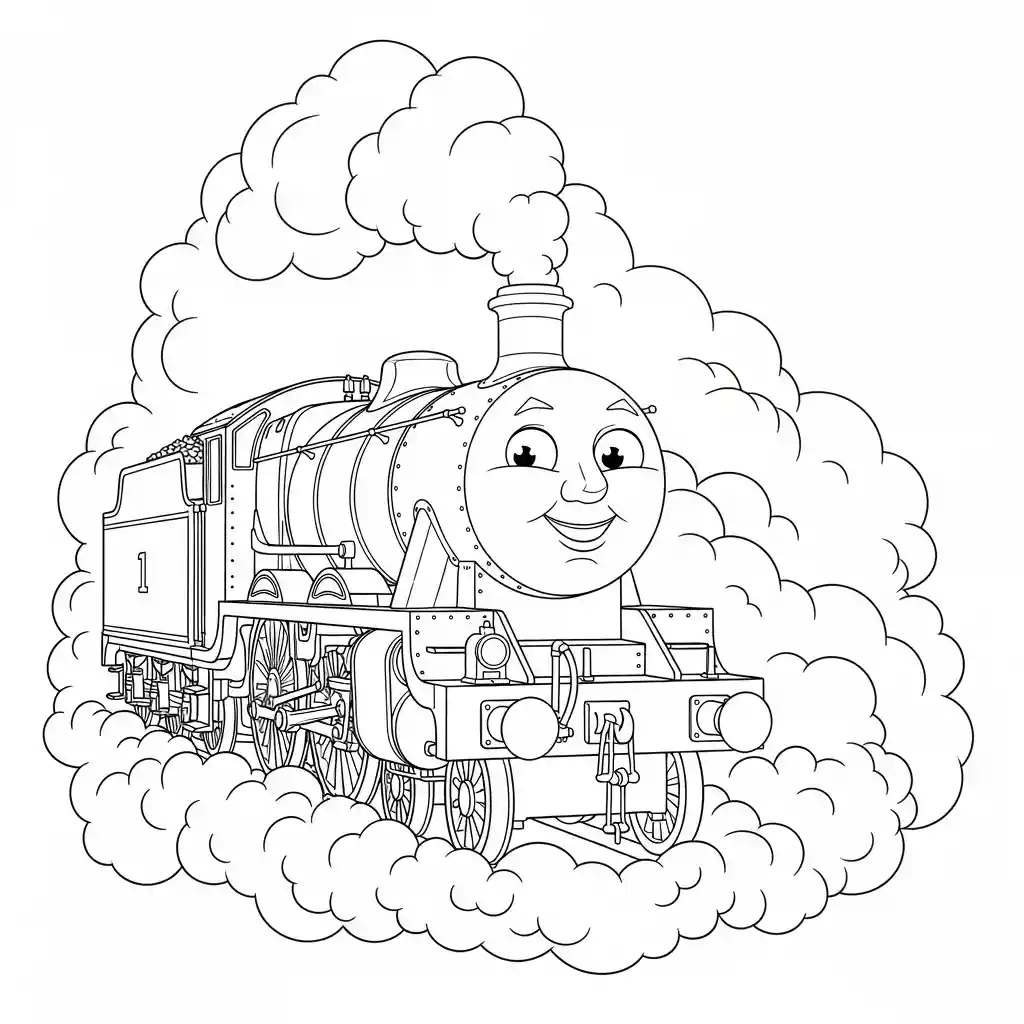 desenho de Thomas e Amigos para colorir