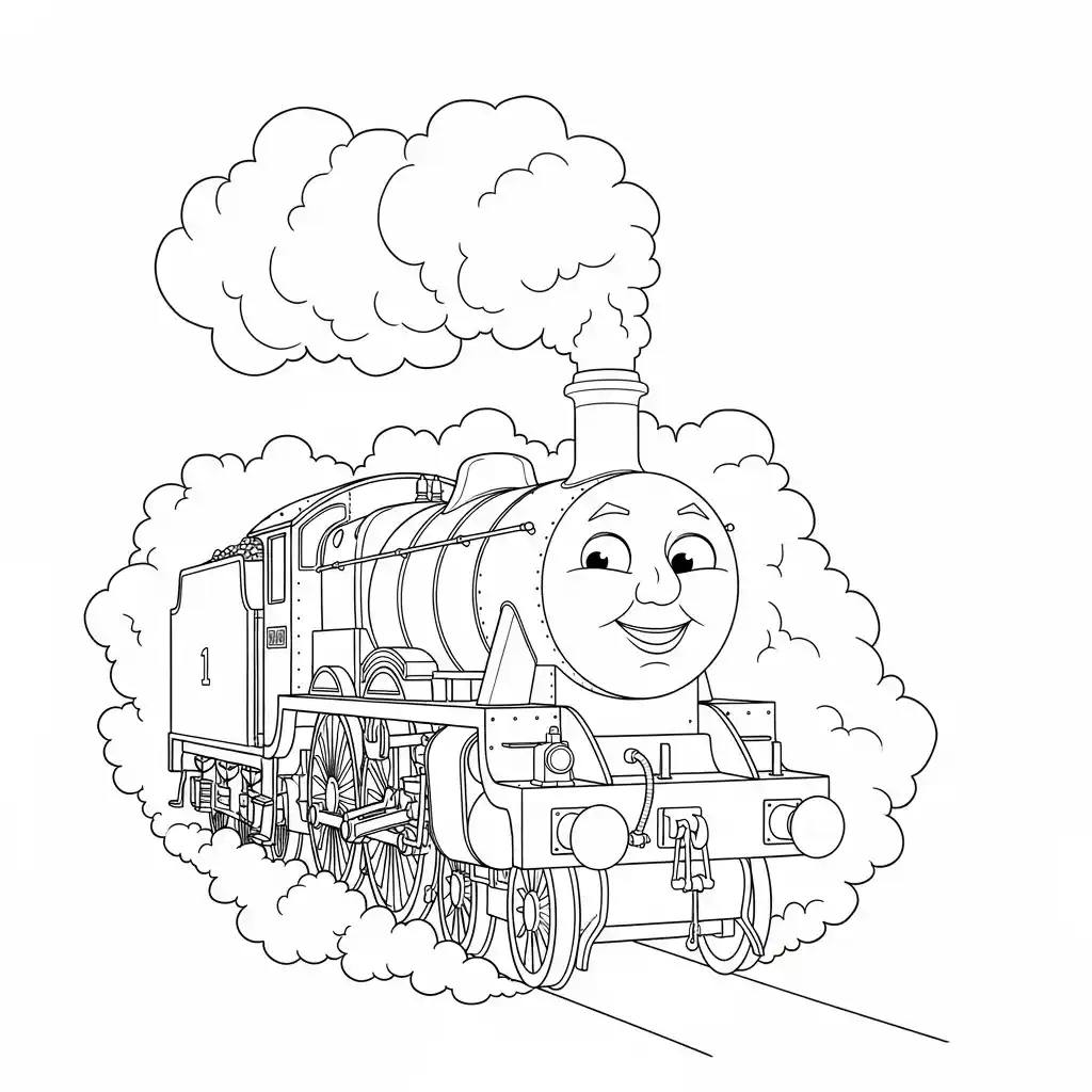 desenho de Thomas e Amigos para colorir