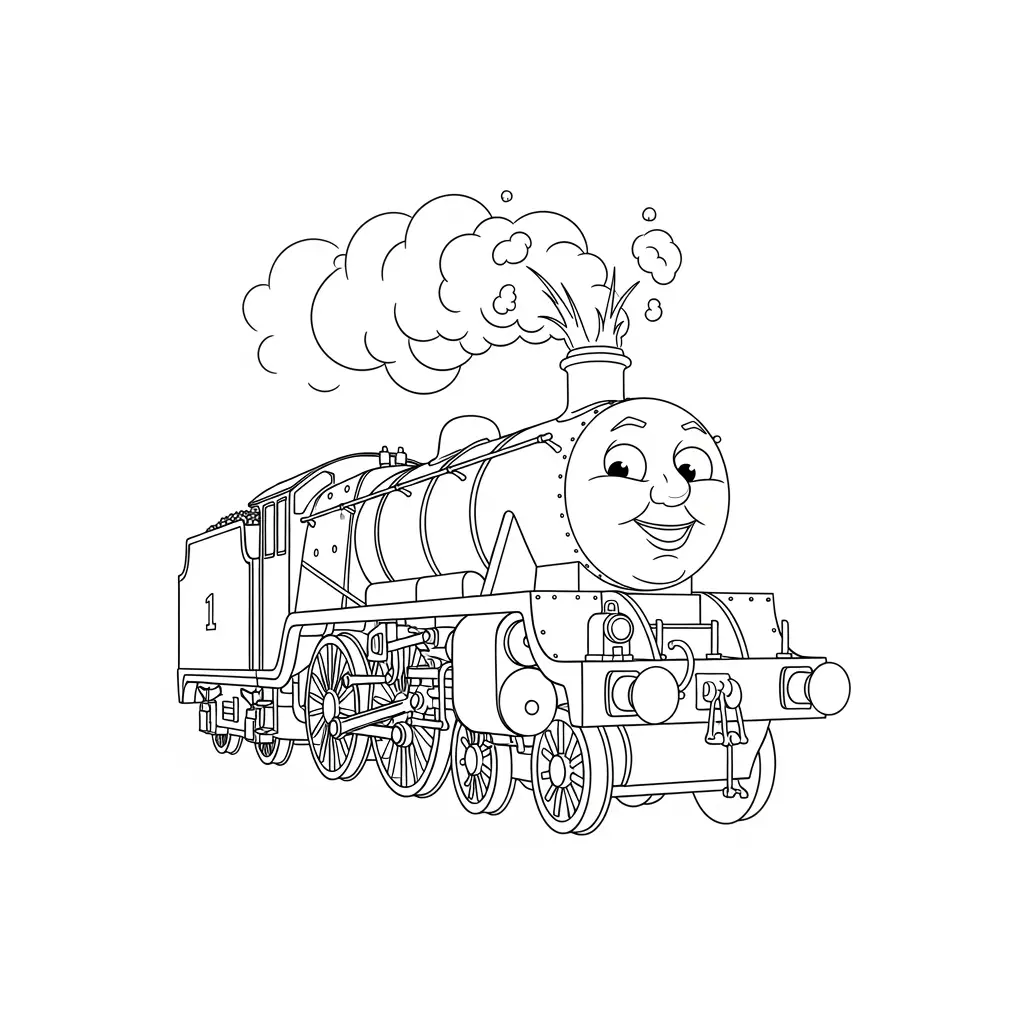 desenho de Thomas e Amigos para colorir