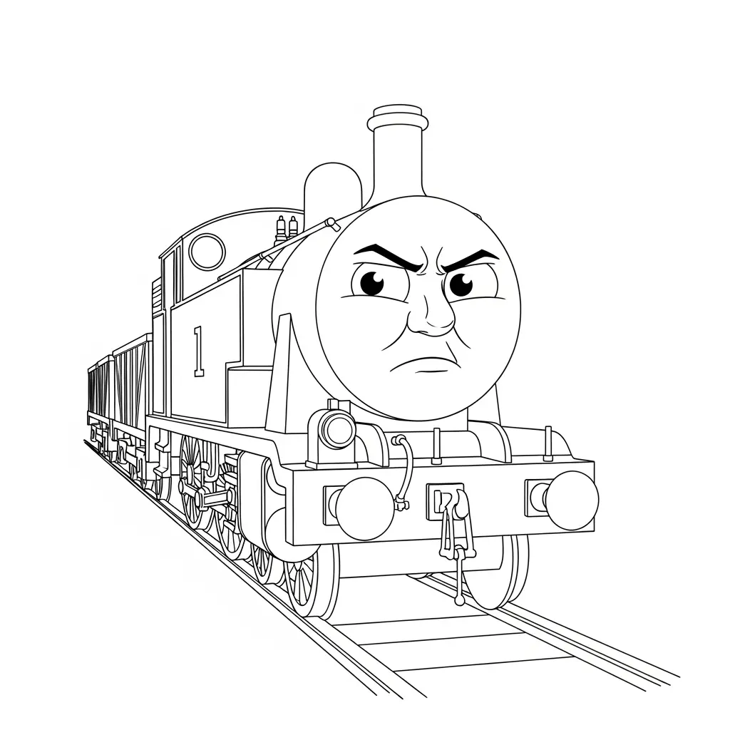 desenho de Thomas e Amigos para colorir