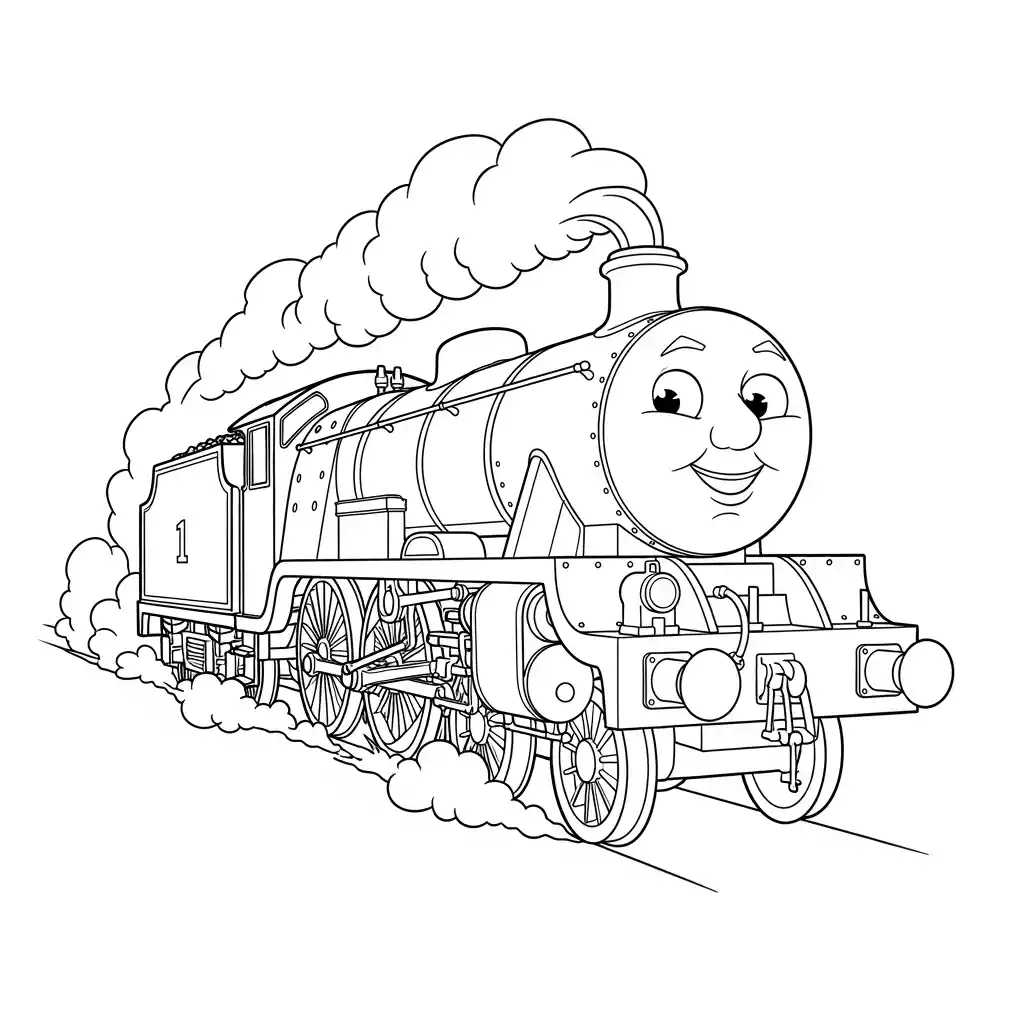 desenho de Thomas e Amigos para colorir