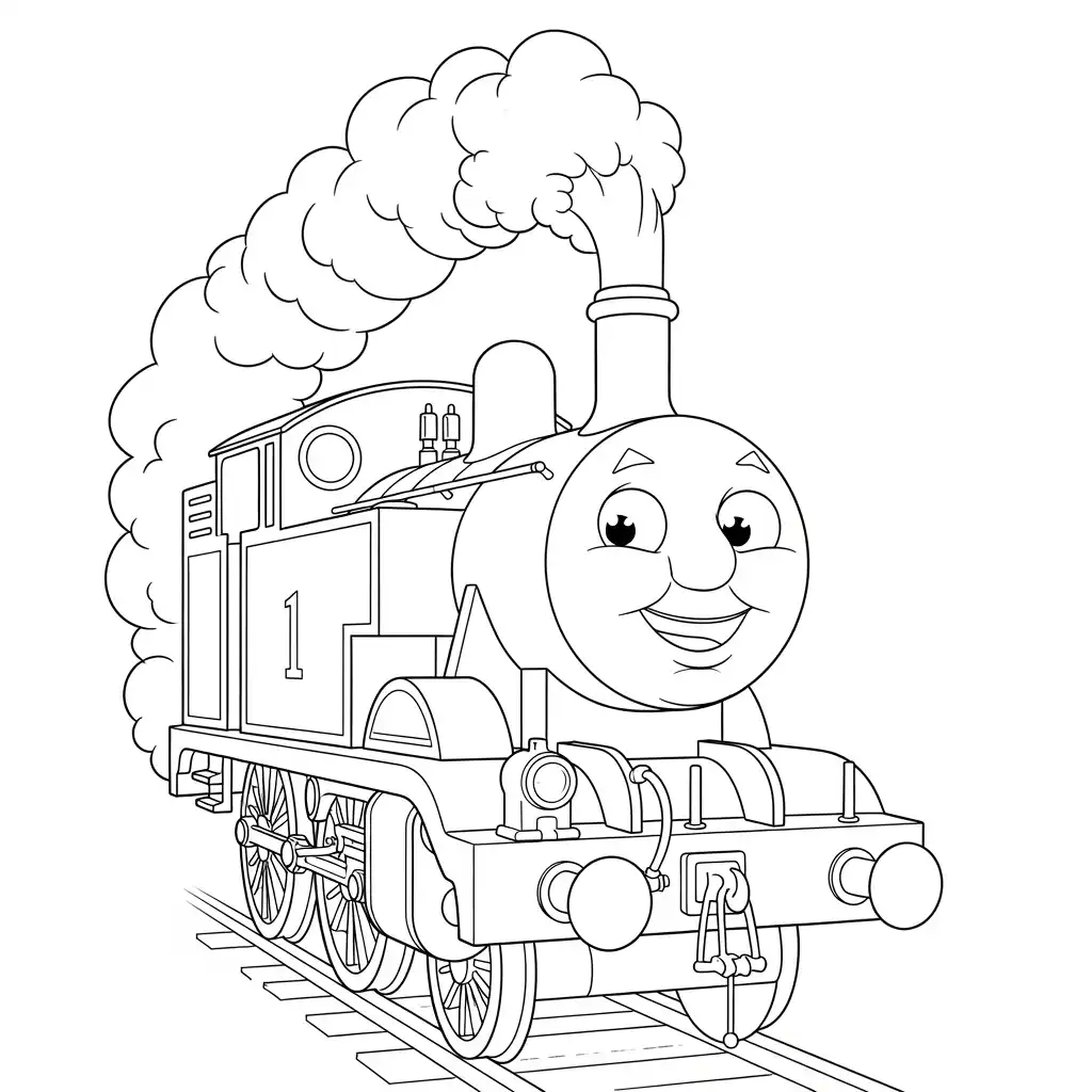 desenho de Thomas e Amigos para colorir