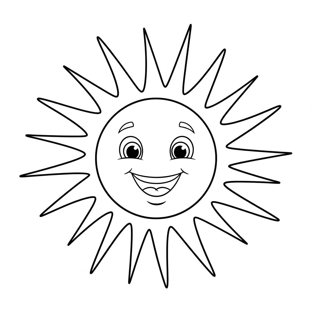 desenho de verão para colorir