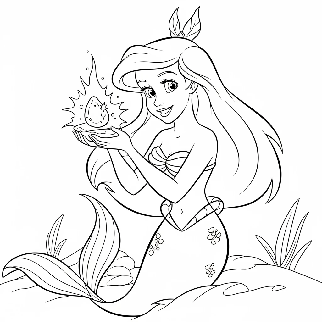 desenhos-da-ariel-para-colorir