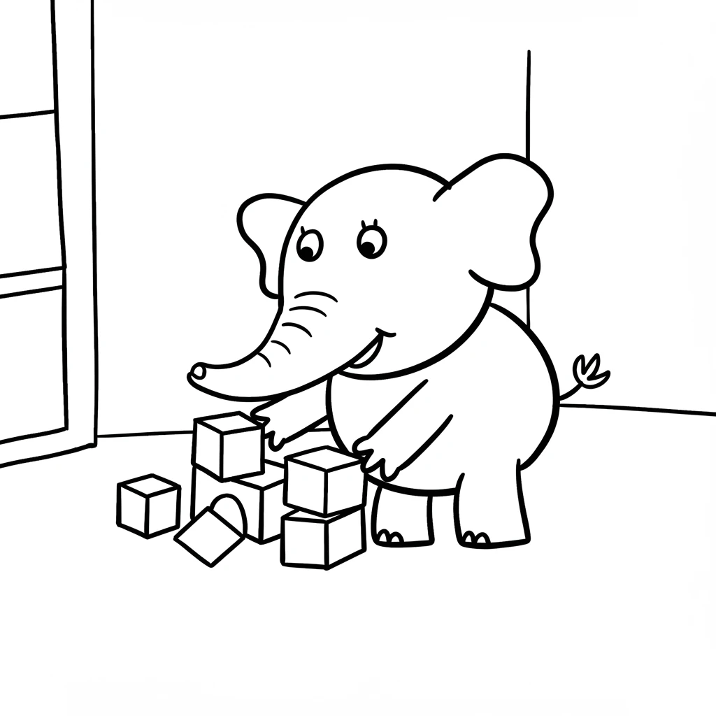Desenho da Peppa Pig para colorir com fundo branco