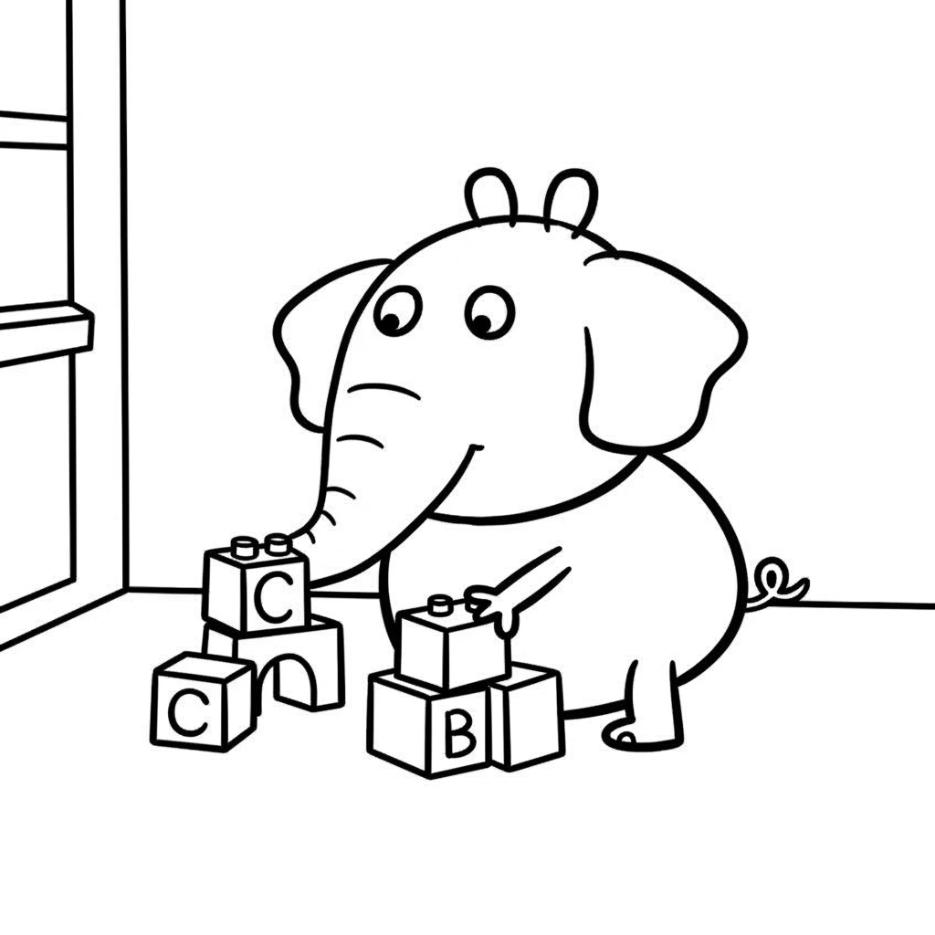 Desenho da Peppa Pig para colorir com fundo branco