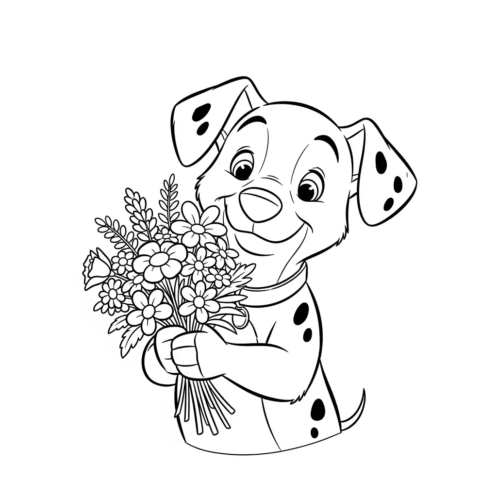 Desenhos de 101 Dálmatas para Colorir