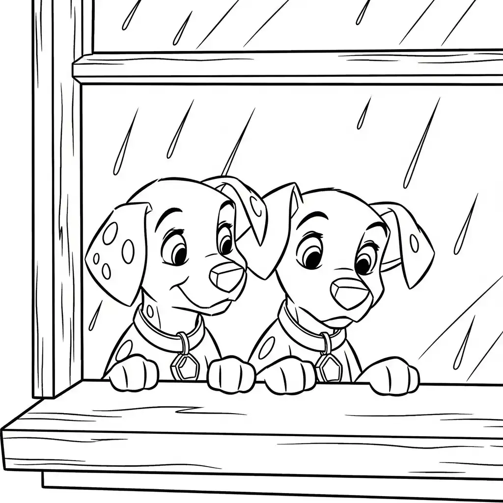 Desenhos de 101 Dálmatas para Colorir