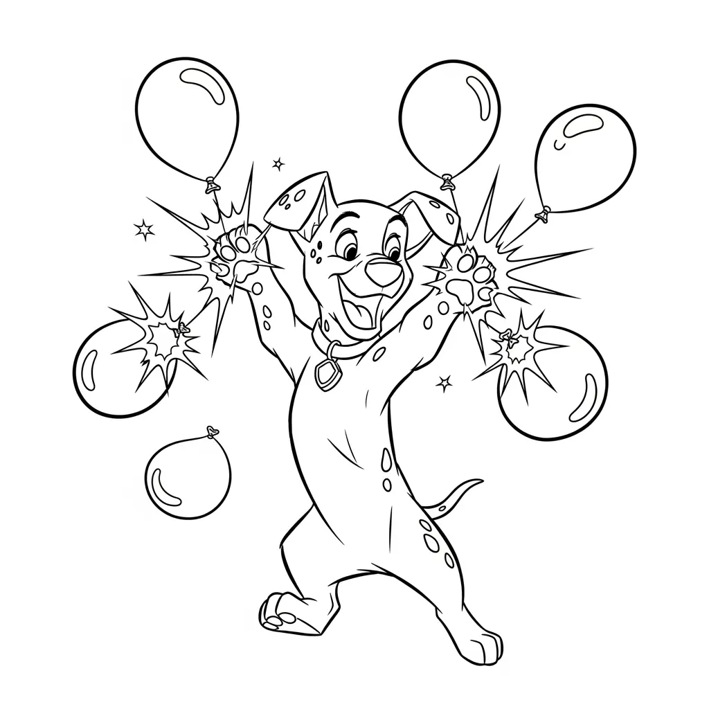 Desenhos de 101 Dálmatas para Colorir