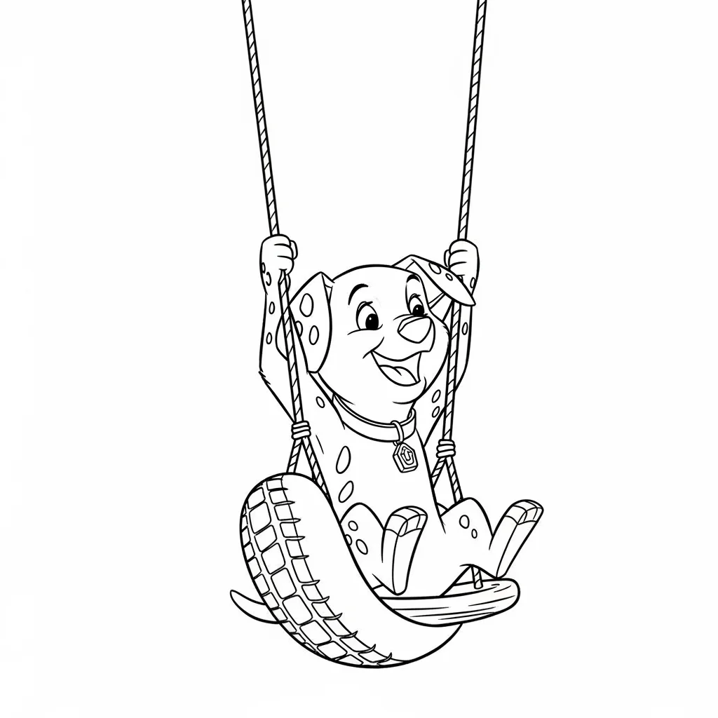 Desenhos de 101 Dálmatas para Colorir