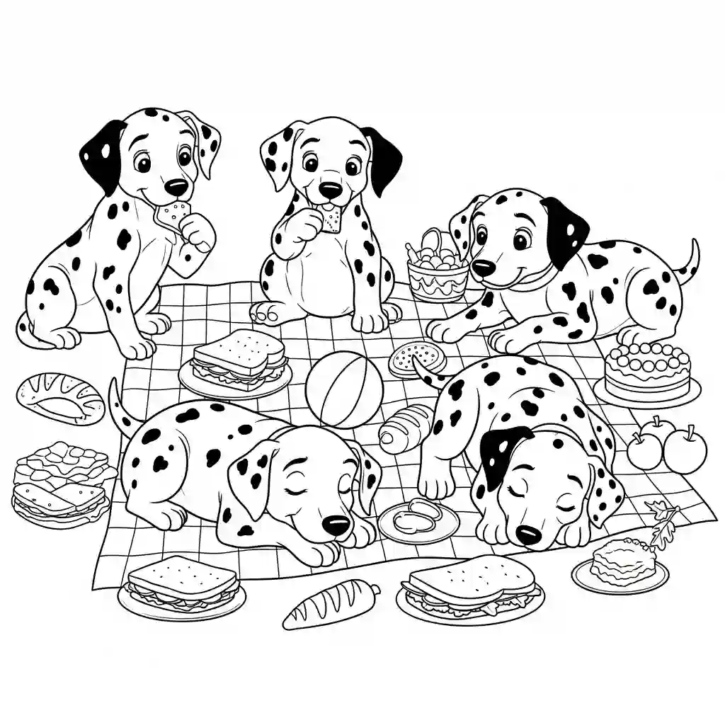 Desenhos de 101 Dálmatas para Colorir