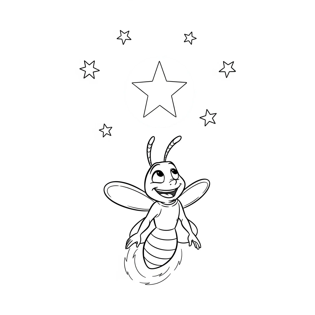 Desenho para colorir de A Princesa e o Sapo com cena encantada