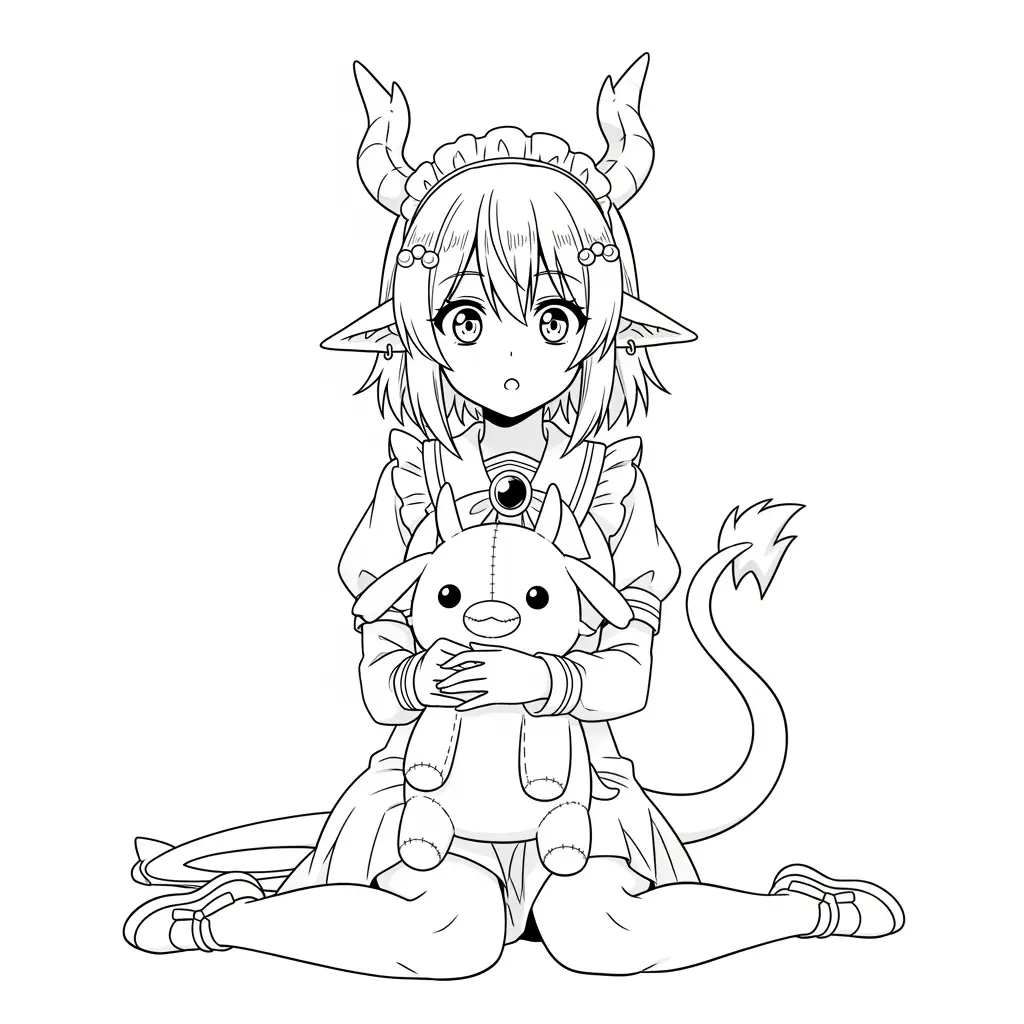 Desenhos de anime para colorir com personagens famosos em traços grossos e fundo branco, prontos para imprimir e pintar