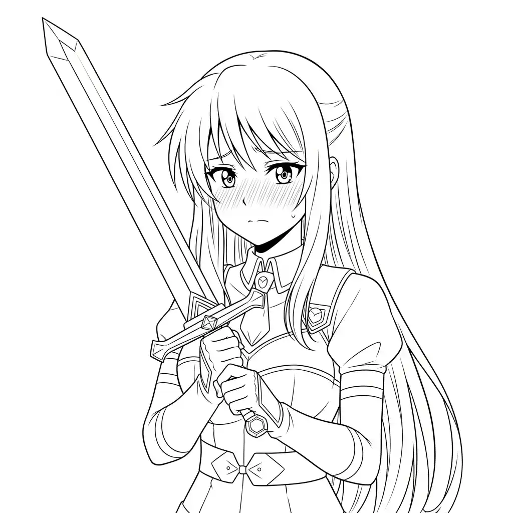 Desenhos de anime para colorir com personagens famosos em traços grossos e fundo branco, prontos para imprimir e pintar