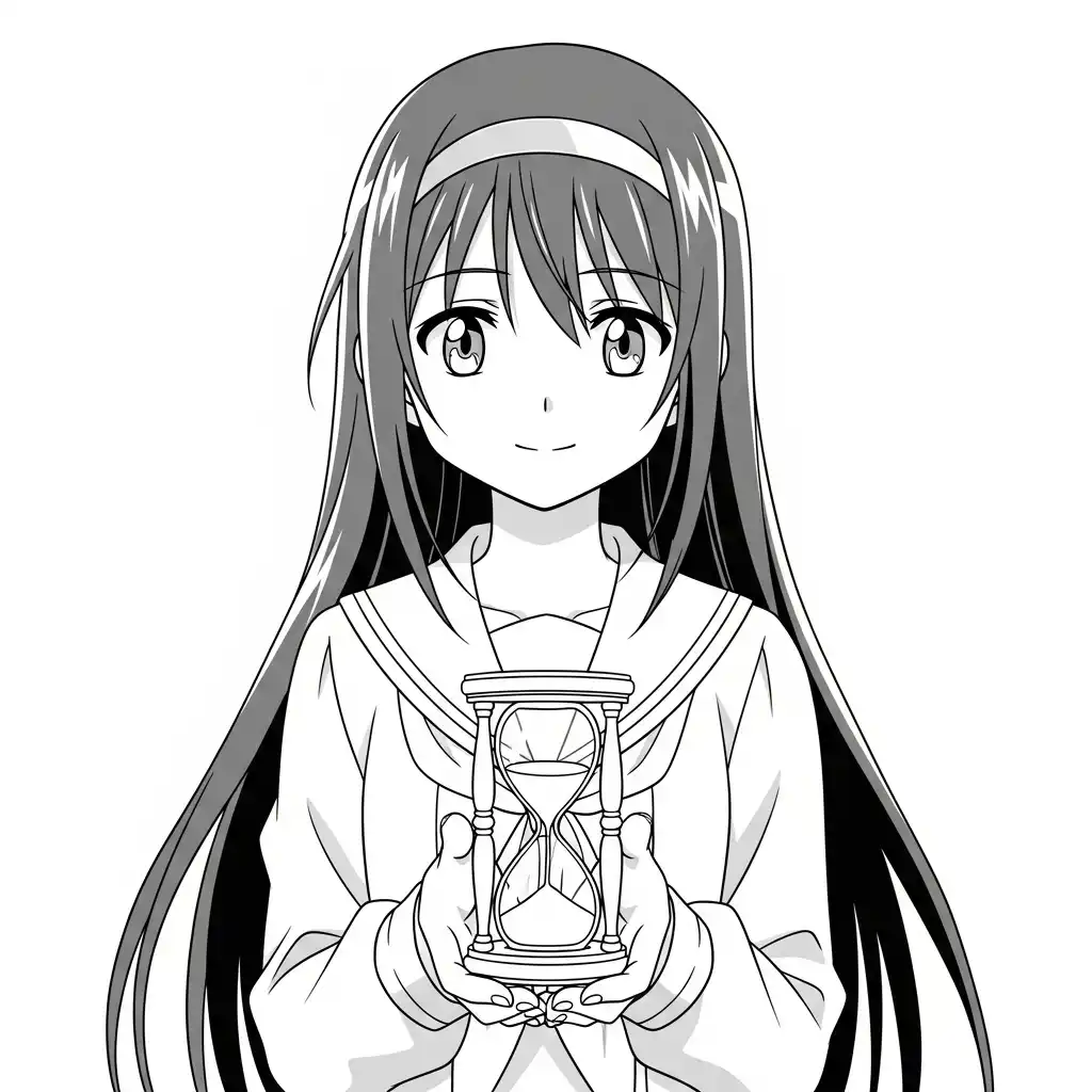 Desenhos de anime para colorir com personagens famosos em traços grossos e fundo branco, prontos para imprimir e pintar
