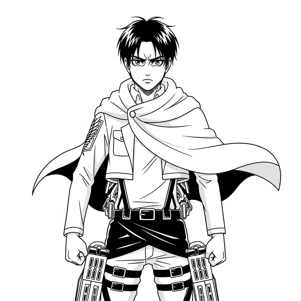 Desenhos de anime para colorir com personagens famosos em traços grossos e fundo branco, prontos para imprimir e pintar