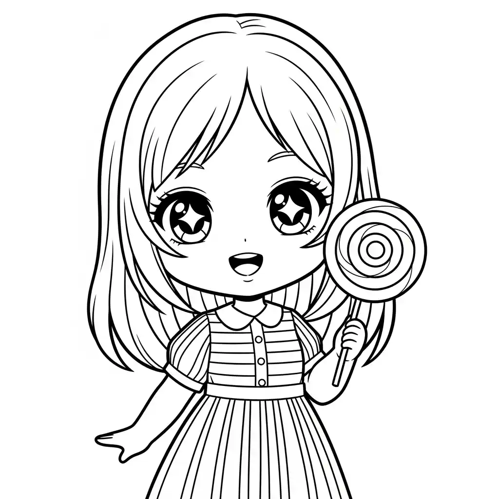 Desenhos de anime para colorir com personagens famosos em traços grossos e fundo branco, prontos para imprimir e pintar