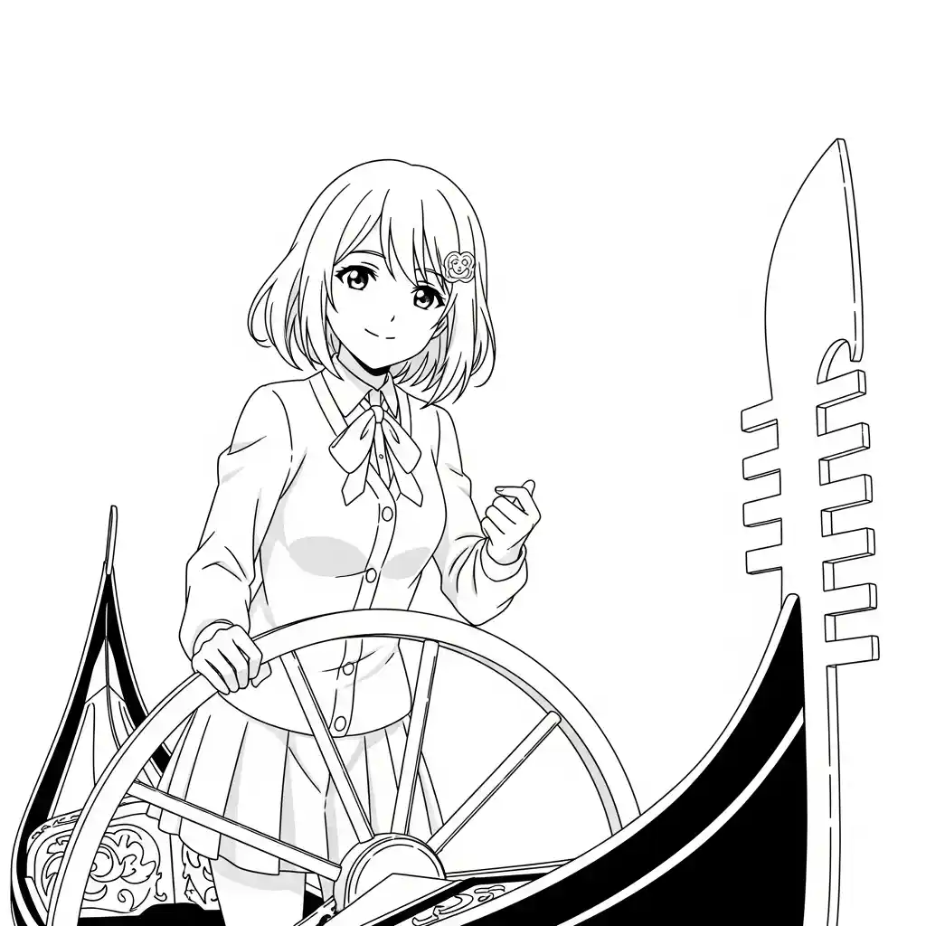 Desenhos de anime para colorir com personagens famosos em traços grossos e fundo branco, prontos para imprimir e pintar